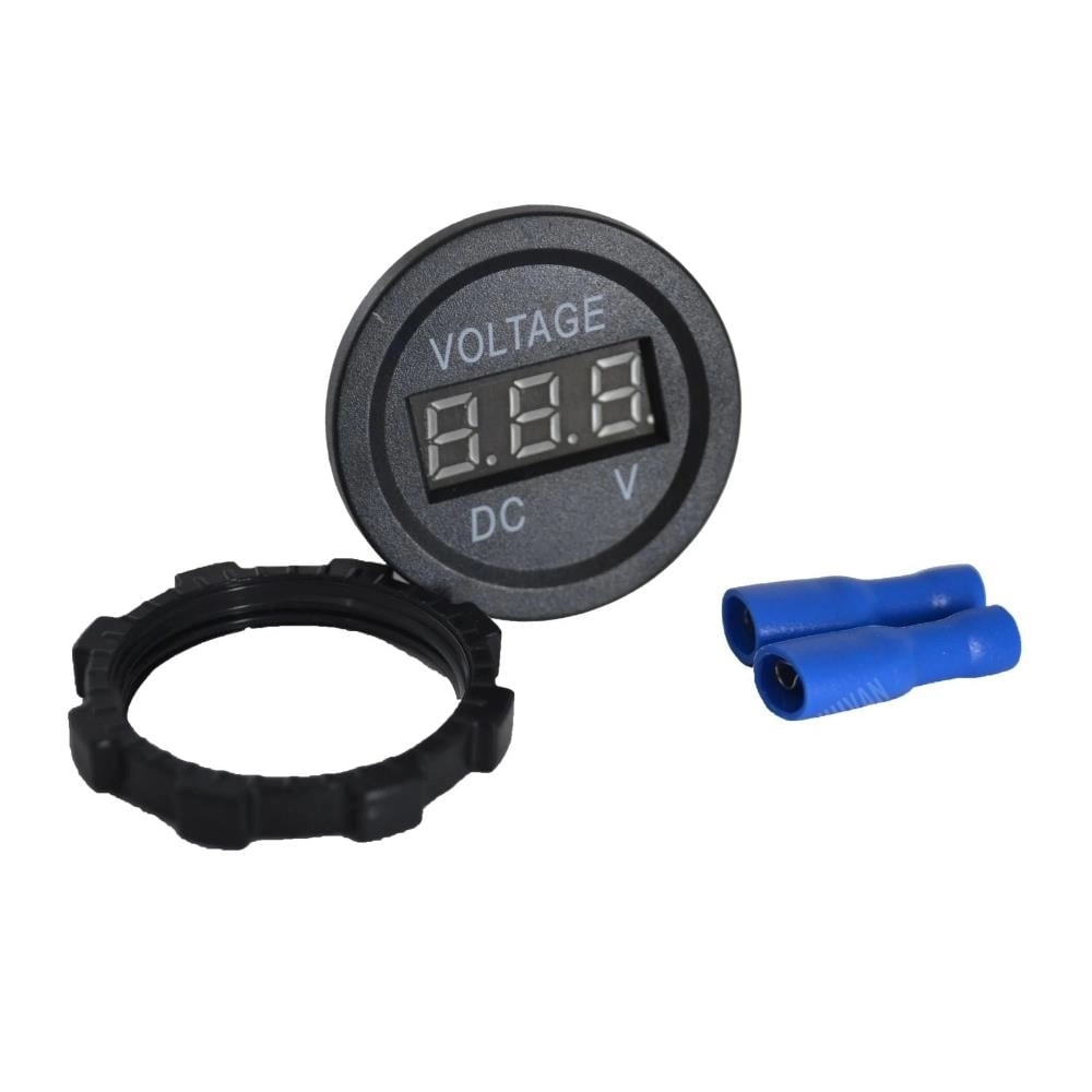 Dijital Voltmetre Akü Voltaj Göstergesi 12v/24v 
