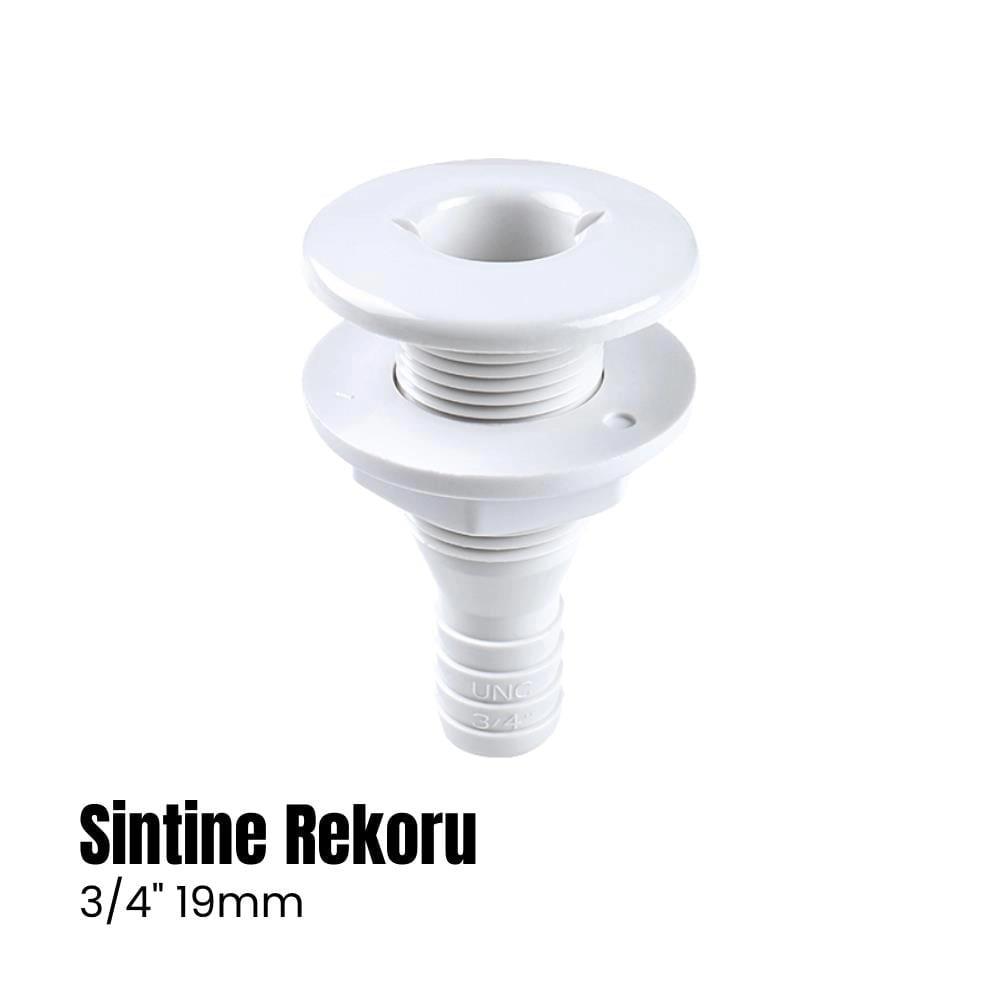  Plastik Sintine Rekoru Depo Çıkışı Dirsekli 3/4” - 19mm