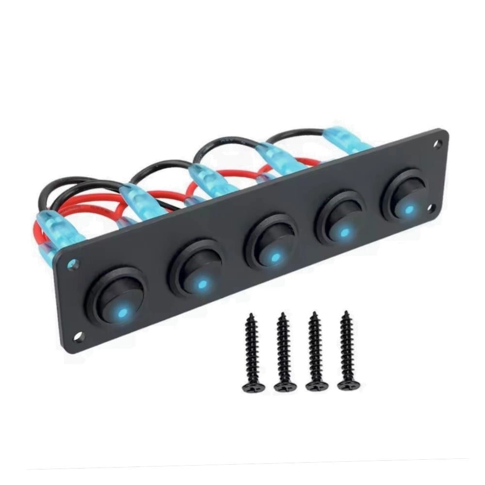 On-Off Anahtarlı Switch Panel 5’li Mavi Işık