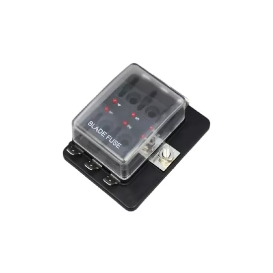 AES DC Baralı Sigorta Kutusu 12v/24v - İkaz Işıklı