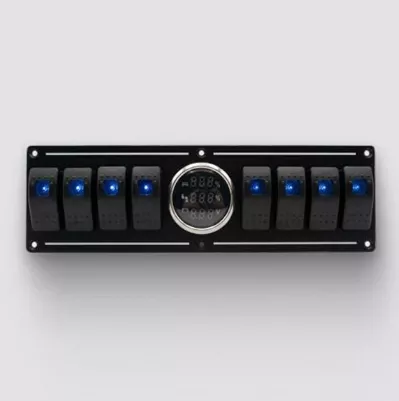 Switch Panel 8’li Dijital Seviye Voltmetre Kontrol