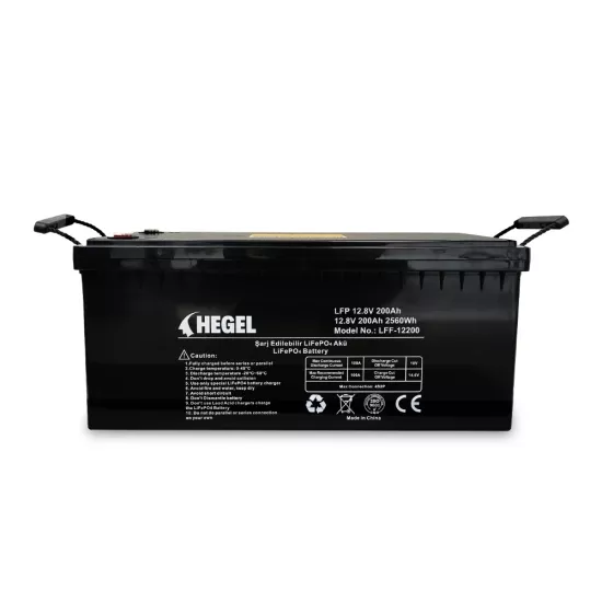 HEGEL LİFEPO4 LİTYUM AKÜ 12.8V 200AH