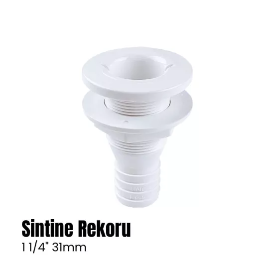 Plastik Sintine Rekor Depo Çıkışı Dirsekli 31mm
