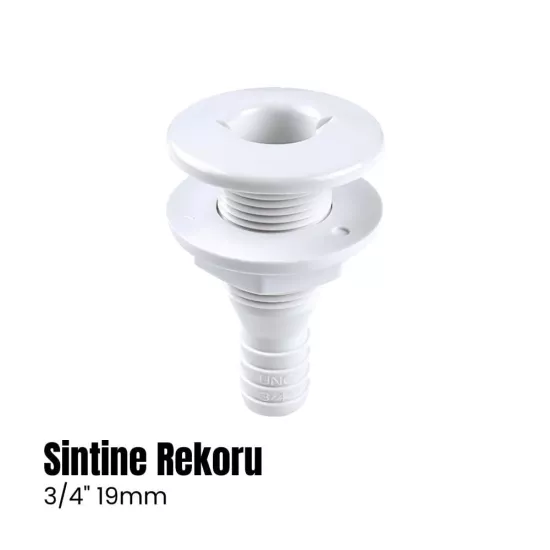 Plastik Sintine Rekor Depo Çıkışı Dirsekli 19mm
