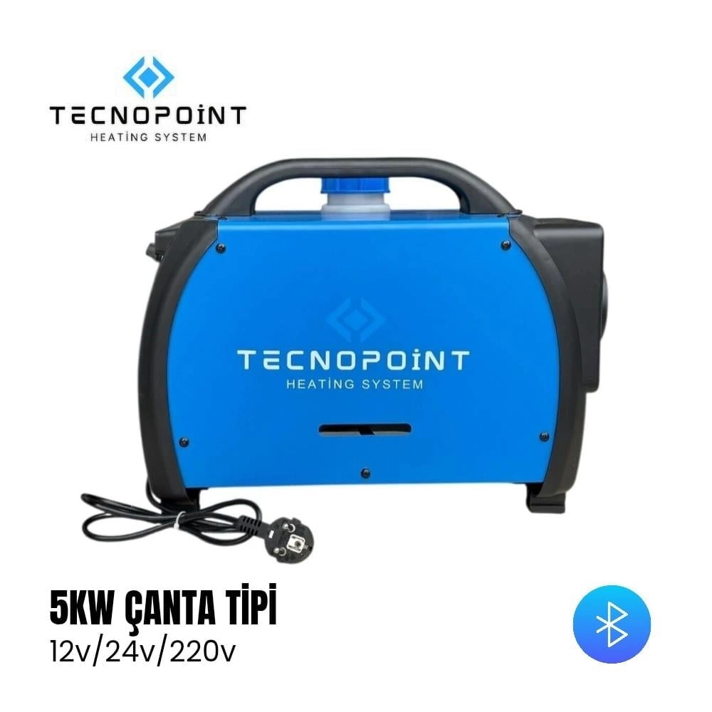Tecnopoint 5kw Çanta Webasto Tipi Isıtıcı Bluetooth 12v-24v-220v