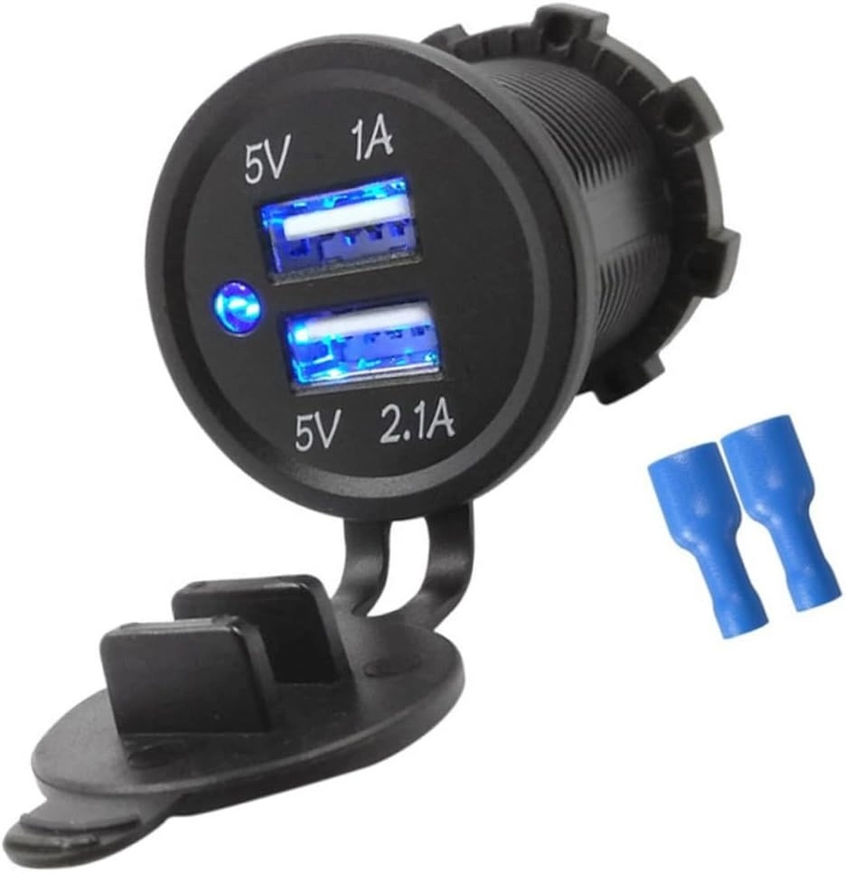USB Söket 12v/24v İkili USB Girişi Marin Tip